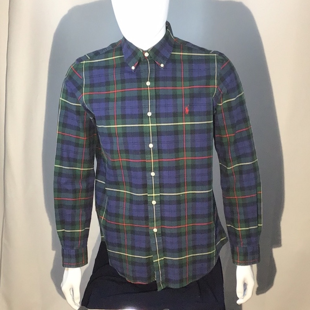 Ralph Lauren woven cotton long sleeve button down shirt (Classic Medium)